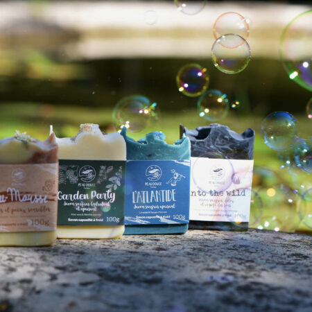 Coffret à offrir à Noël, 4 savons artisanaux à froid